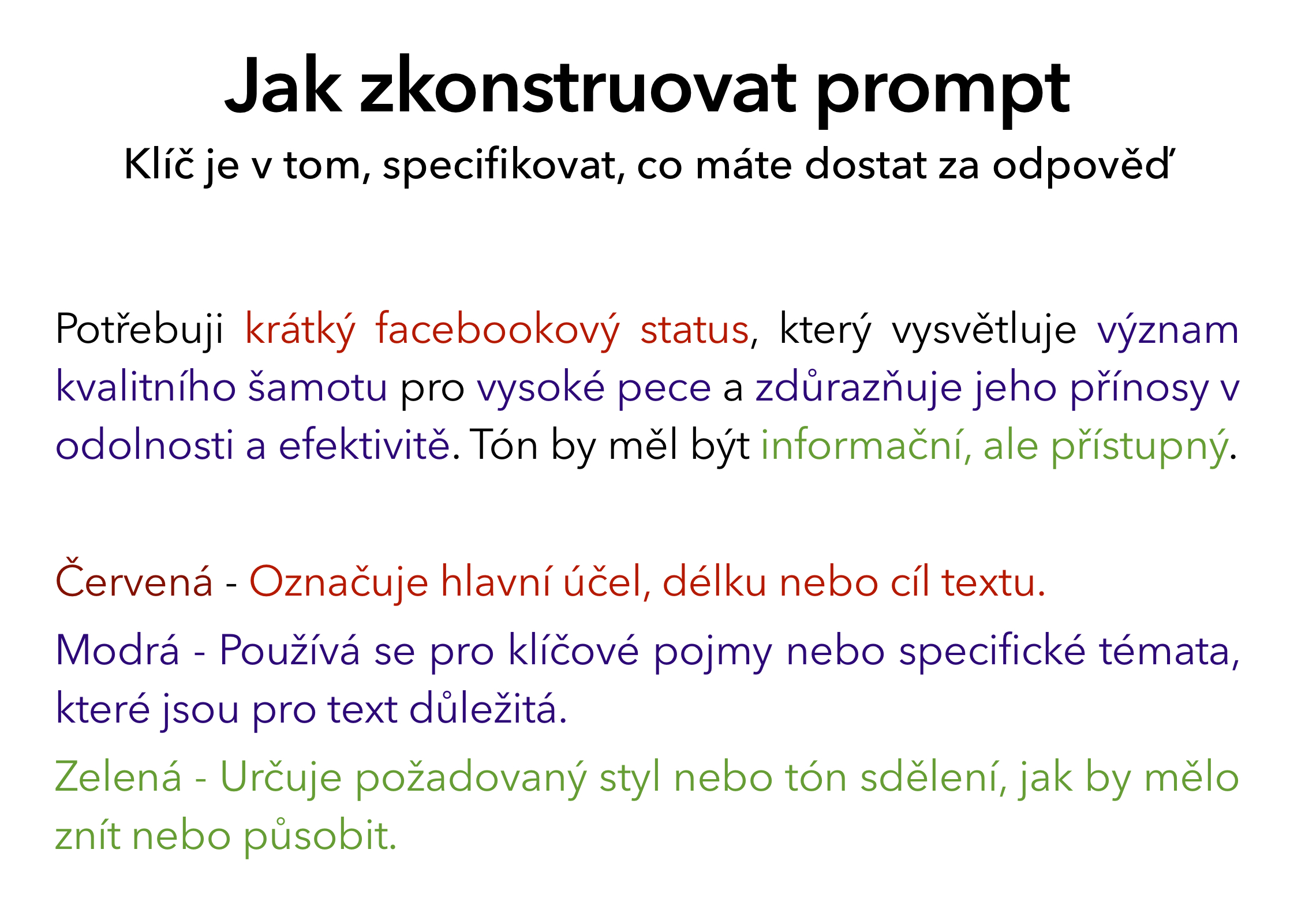 Jak zkonsturovat dobrý propmpt