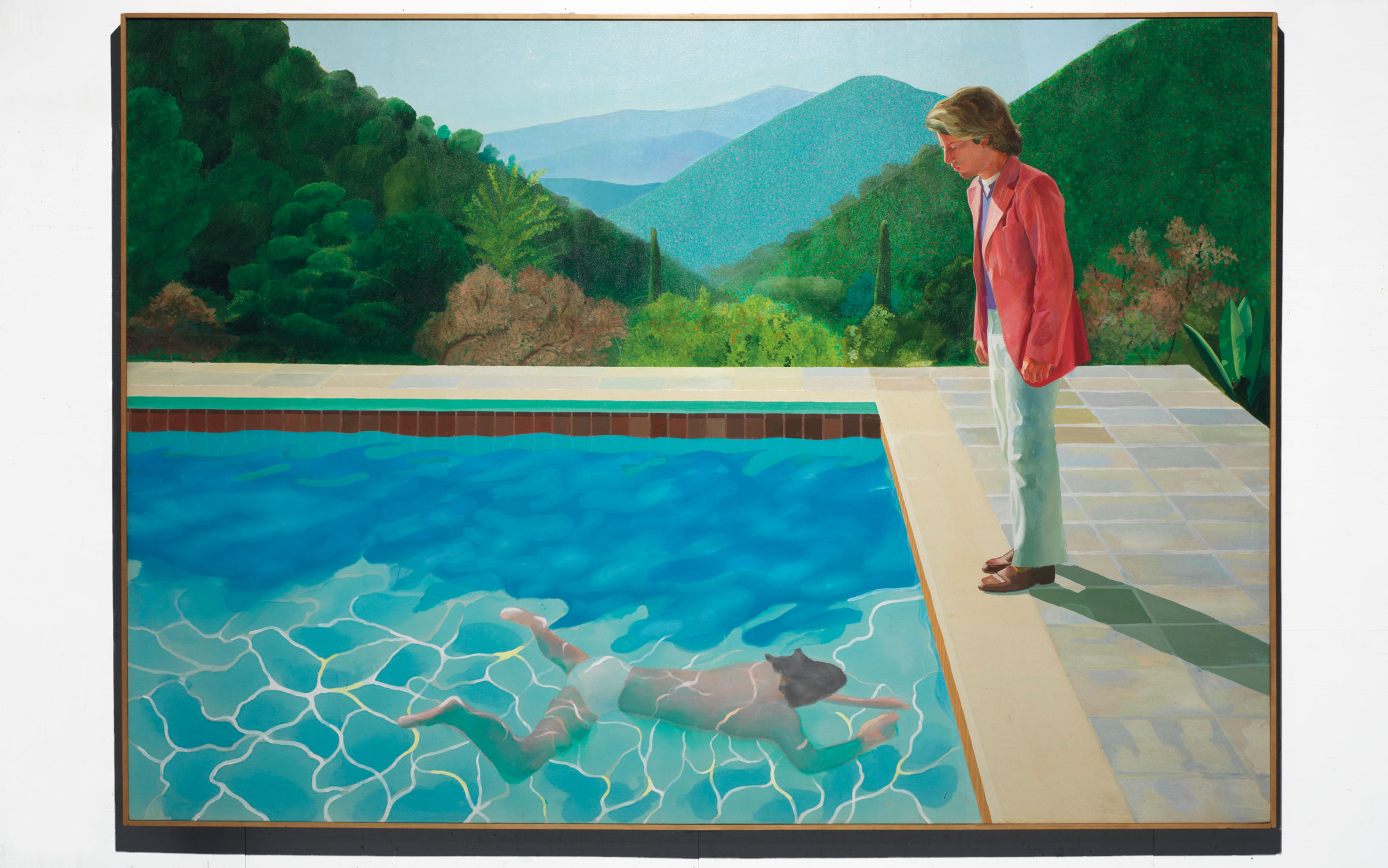 David Hockney - Portrét umělce (Bazén se dvěma postavami) (1972)